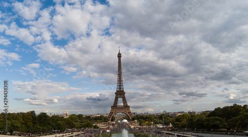 Eiffel tower and cloudscape