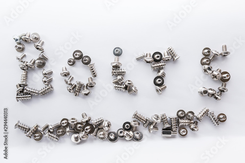 The word bolts from various computer bolts