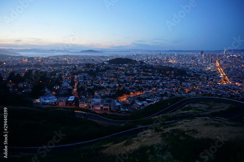 View from Twin Peaks, San Francisco, California