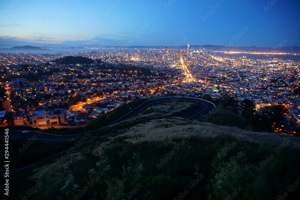 View from Twin Peaks, San Francisco, California