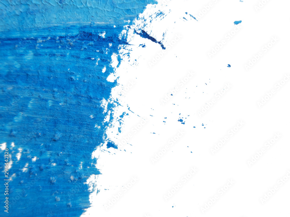 Blue and white acrylic painting texture on white paper background by using rorschach inkblot method. Blue and white acrylic painting texture on white paper background by using rorschach inkblot method.