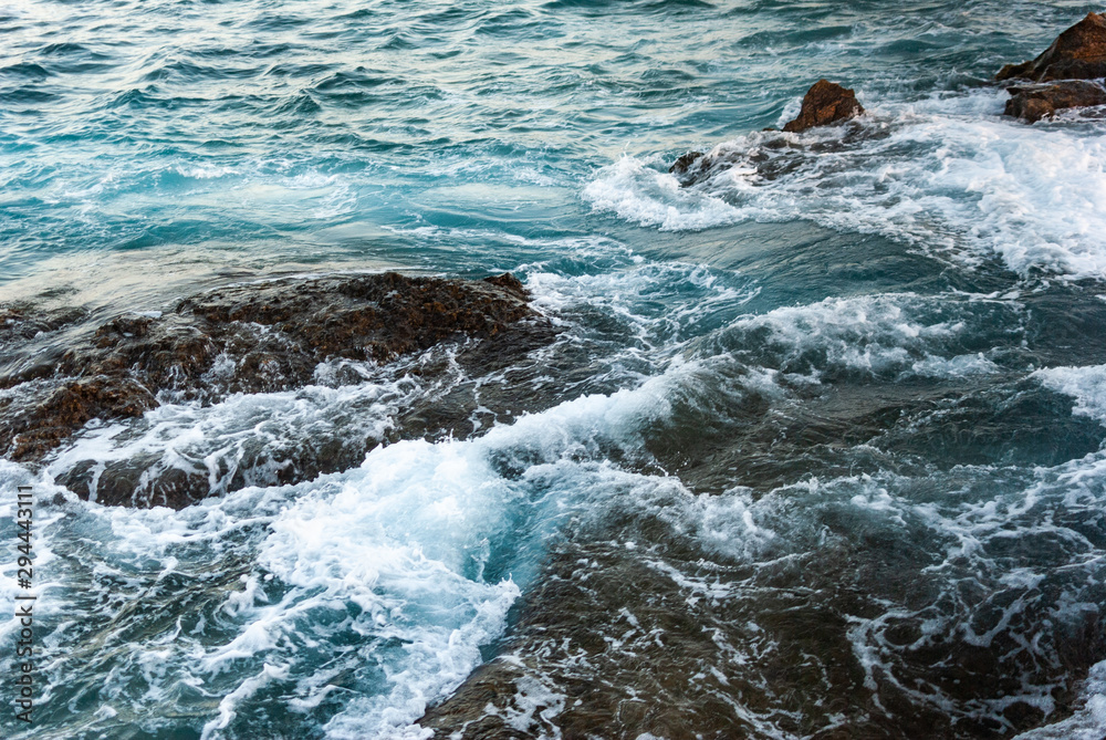 Raging water of the Atlantic Ocean Raging water of the Atlantic Ocean