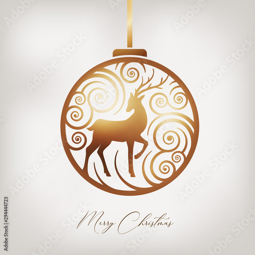 abstract elegant christmas ornament background