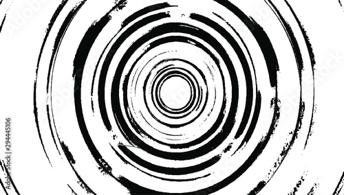 Circular starburst explosion texture. Distressed uneven grunge background. Abstract vector illustration. Overlay to create interesting effect and depth. Isolated on white background.