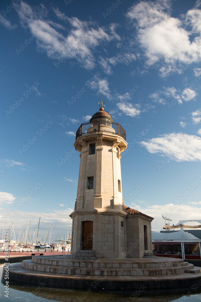 lighthouse in the mediterranean