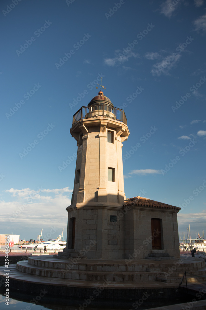 lighthouse in the mediterranean
