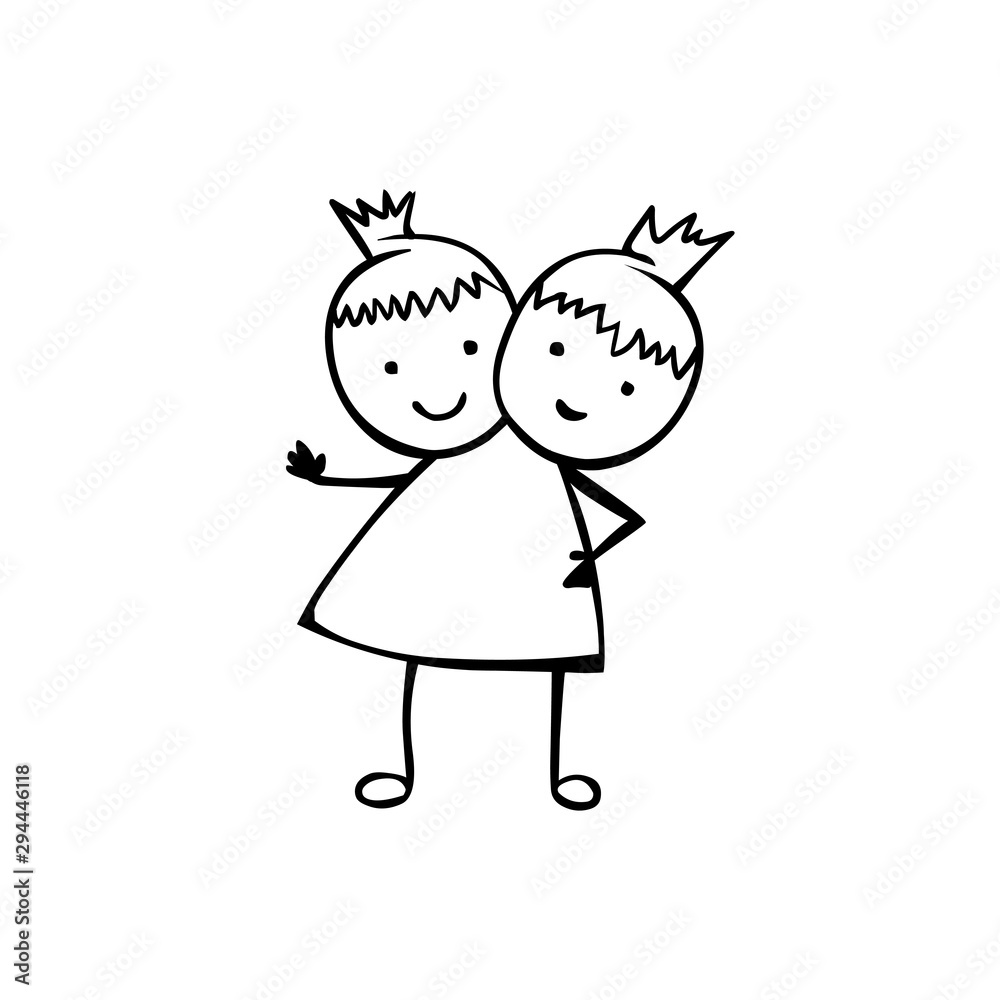 Siamese twins girls. Linear people Siamese twins girls. Linear people