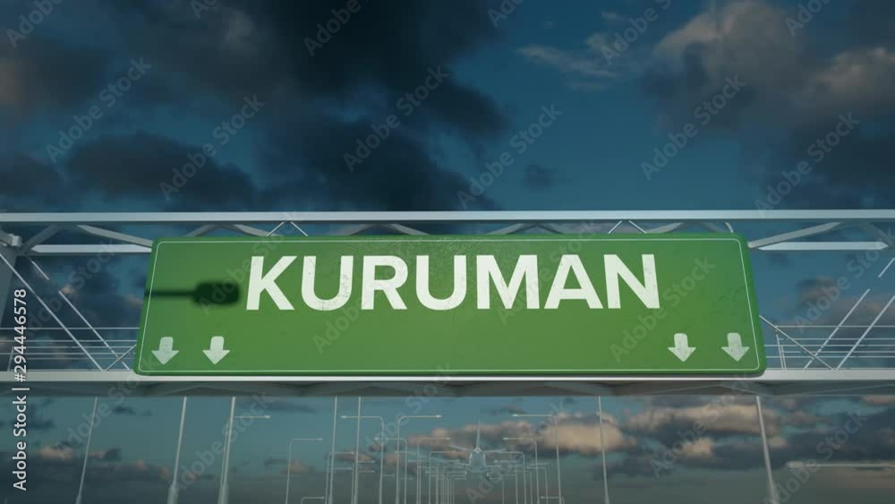 the plane landing in Kuruman south africa
