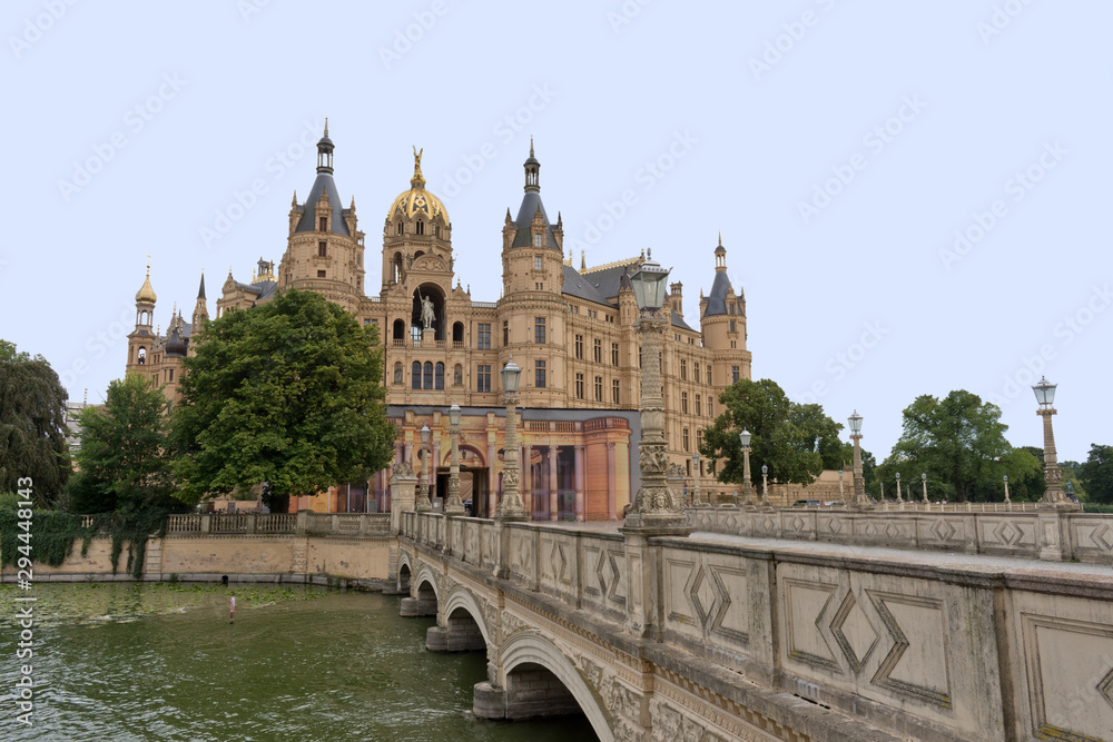 Fototapeta premium Schwerin Castle, Mecklenburg-West Pomerania, Germany