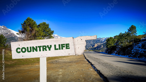 Street Sign to Country Life