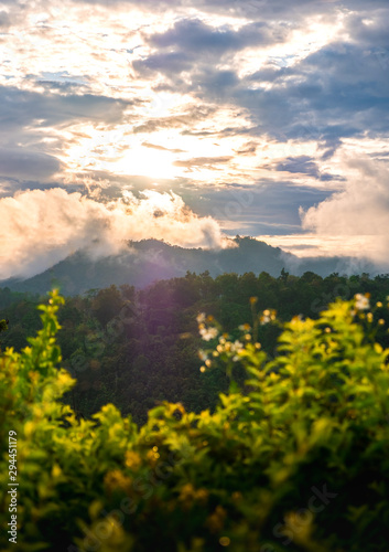 Landscape Sunset in University of Phayao Thailand