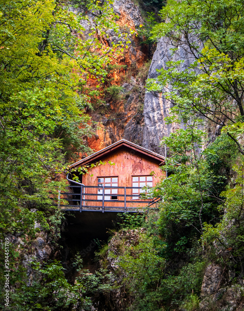 House of Josip Broz-Tito from WW2 in Drvar/Bosnia and Herzegovina, placed  in cave Stock Photo | Adobe Stock