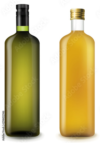Olive And Sunflower OilIn Glass Bottle