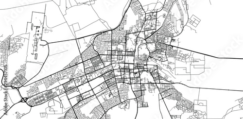 Urban vector city map of Al Ain, United Arab Emirates