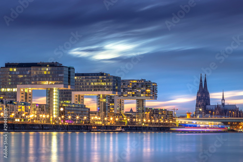 Fotografia Cologne Germany City lights