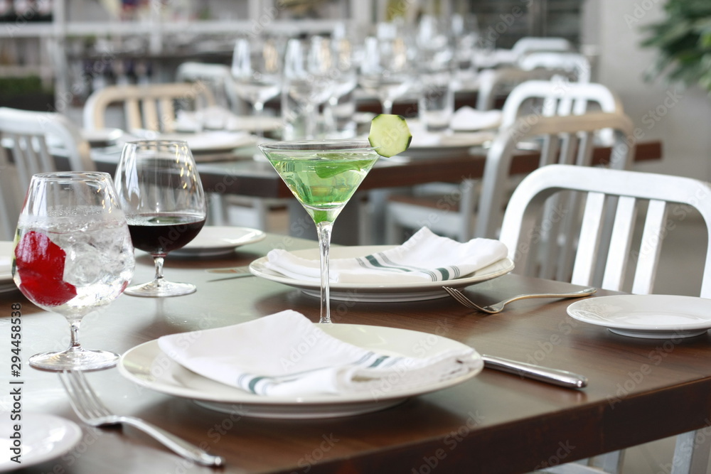 table set for dinner