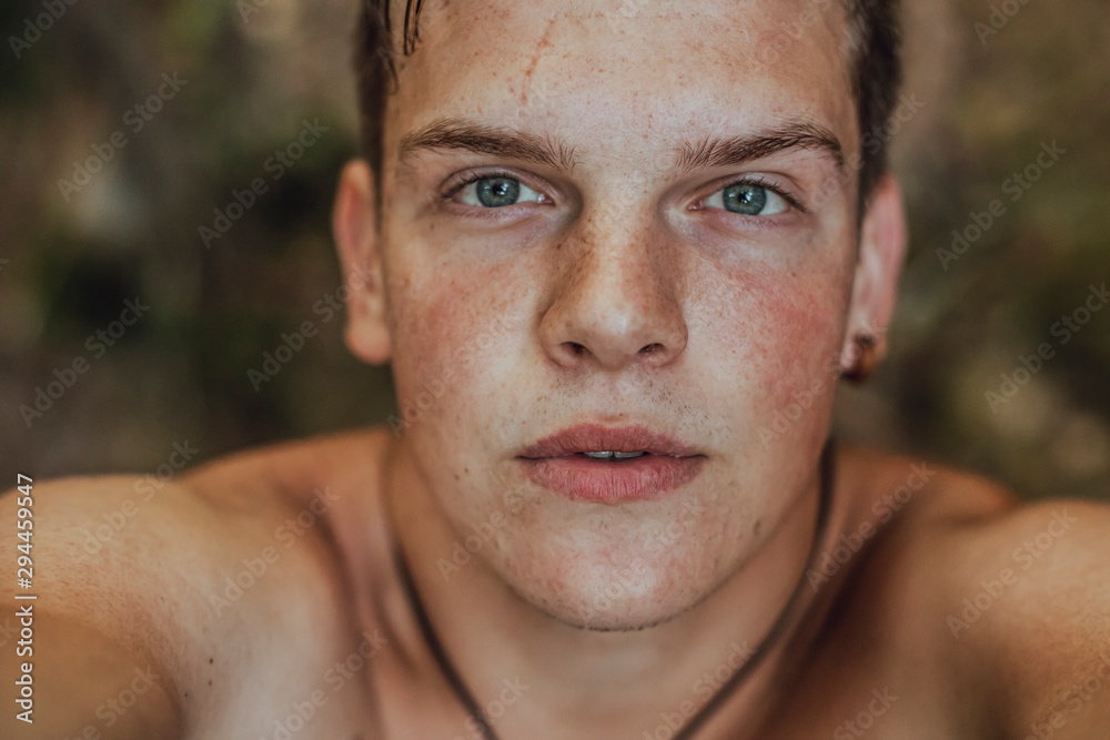 Portrait of a serious young man Portrait of a serious young man