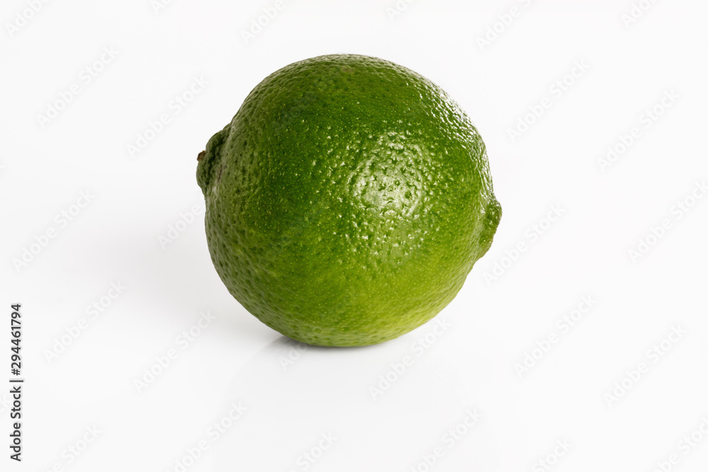 Fresh lime fruit isolated on white background Fresh lime fruit isolated on white background