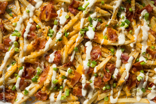 Homemade Bacon Cheddar Ranch Fries