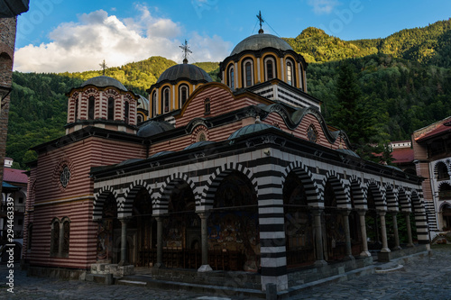 Rila Monastery in Bulgarian mountain