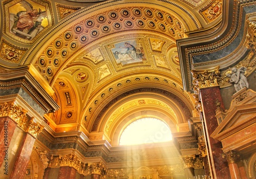 Low angle photo of concrete dome ceiling