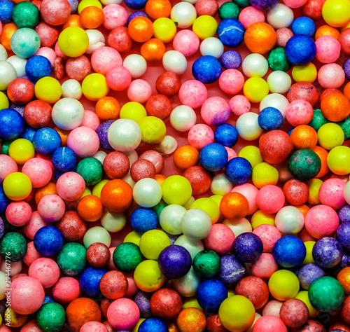 Colorful thermocol balls