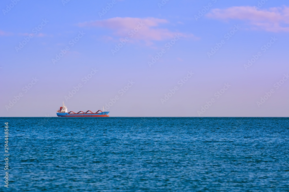 Cargo Ship in the Sea