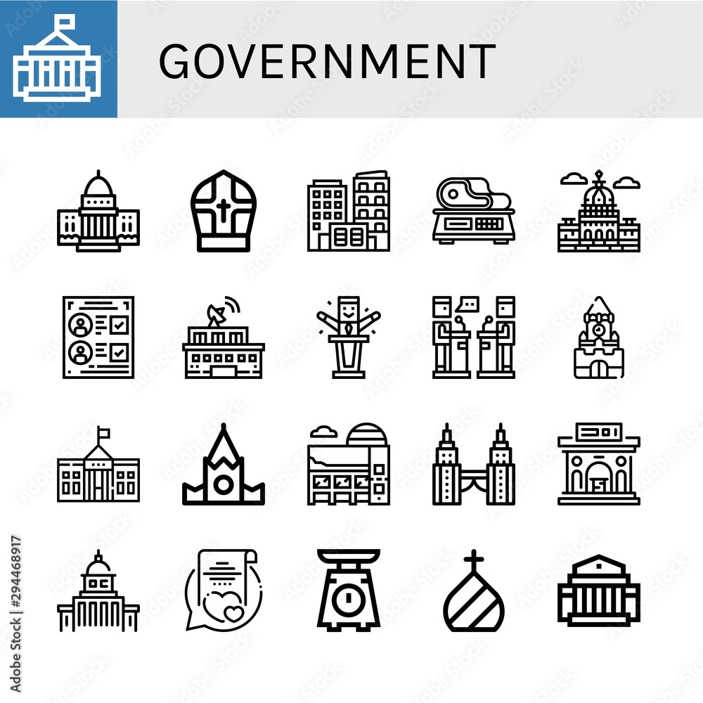 Set of government icons such as White house, Pope, Building, Scale, Capitol, Voting, Politician, Debate, Kremlin, Museum, Petronas twin tower, Government, Vows, Dome , government Set of government icons such as White house, Pope, Building, Scale, Capitol, Voting, Politician, Debate, Kremlin, Museum, Petronas twin tower, Government, Vows, Dome , government
