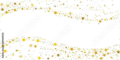 Gold glitter star. 