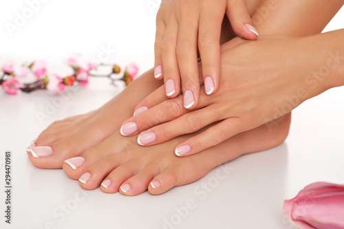 Spa treatment. Manicure and pedicure. © forma82