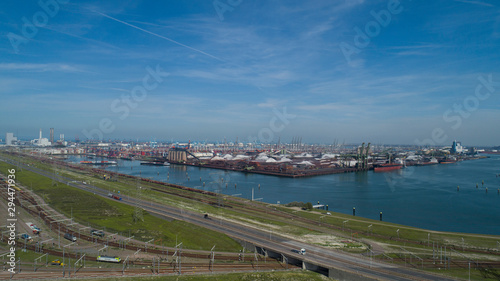 Industrial area in the Port of Rotterdam in The Netherlands. port of rotterdam zuid holland/netherlands products terminal europoort/calandkanaal © Tjeerd