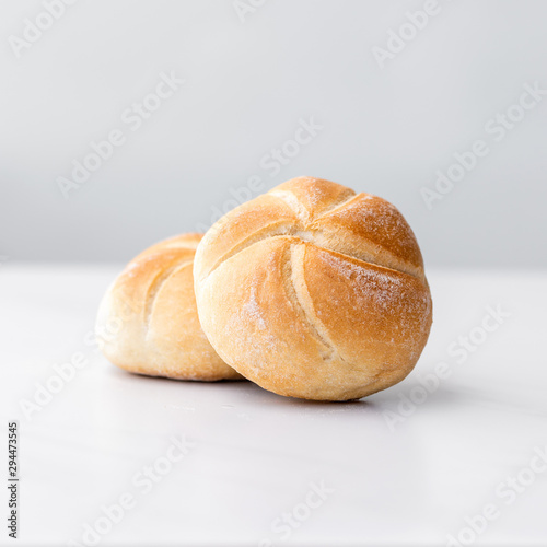 A few freshly baked bread rolls