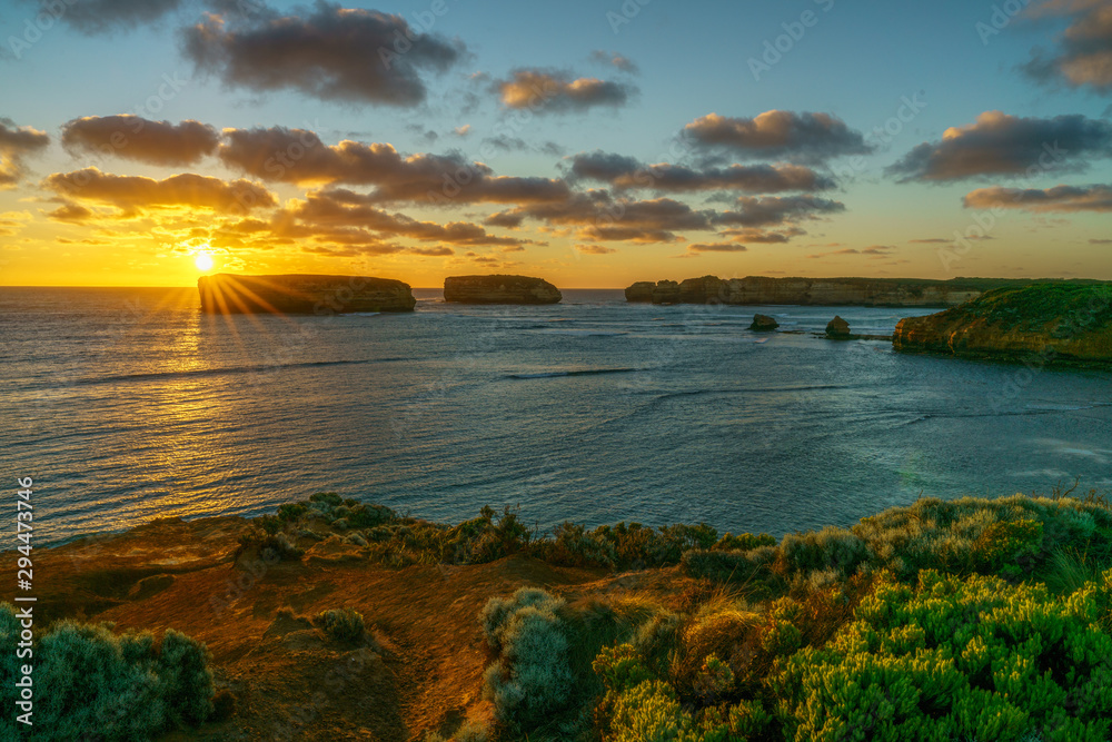 sunset at bay of islands, great ocean road, victory, australia 57