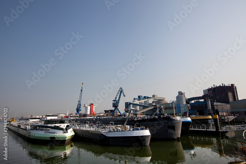 Industrial area in the Port of Rotterdam in The Netherlands. port of rotterdam zuid holland/netherlands products terminal europoort/calandkanaal