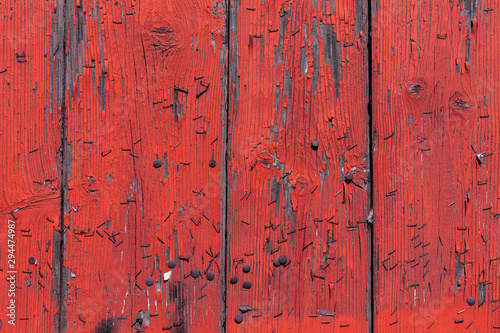 The old red wood texture with natural patterns © madredus