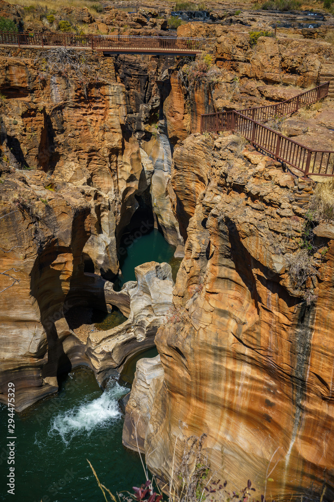 steep walls at bourkes luck potholes, mpumalanga, blyde river canyon, south africa 2