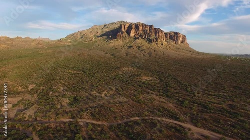 View of Superstition Mountains in Arizona