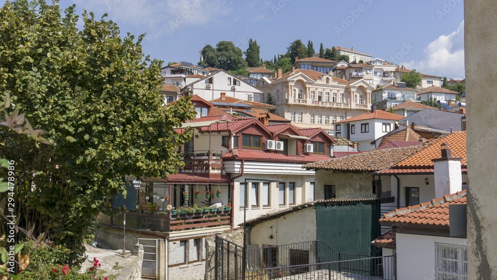 Fototapeta premium architecture details from ohrid town in northern macedonia