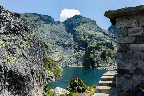 Scary (Strashnoto) Lake And Kupens peaks, Rila Mountain, Bulgaria photo