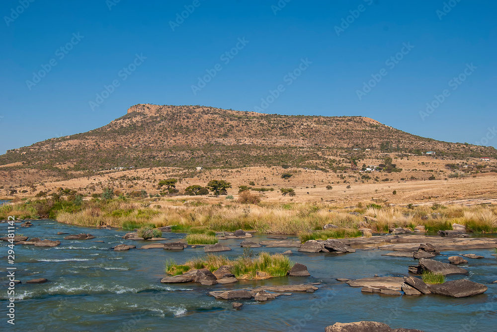 The Buffalo River near Rorke's Drift in KwaZulu Natal, South Africa