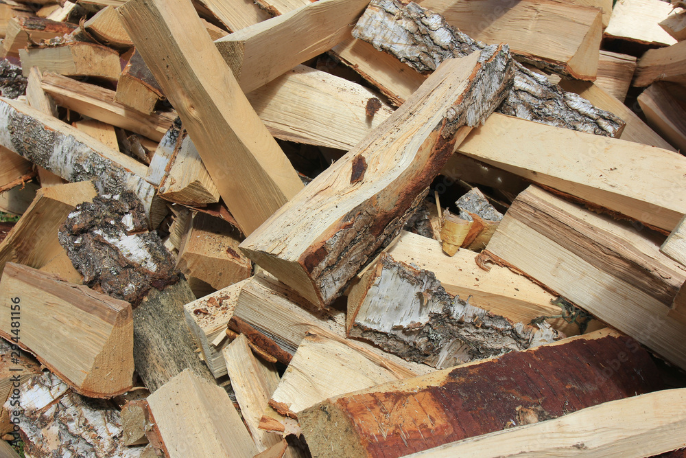 a pile of dry crushed birch wood closeup a pile of dry crushed birch wood closeup