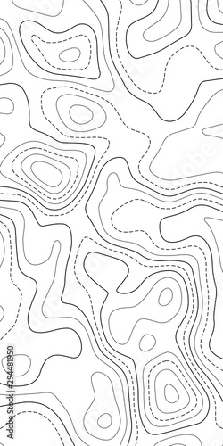 Topographic map. Topographical background. Linear graphics. Vector illustration.