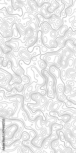 Topographic map. Topographical background. Linear graphics. Vector illustration.