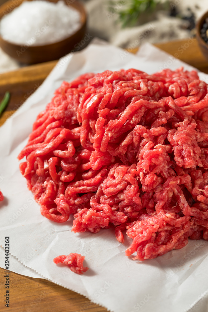 Raw Organic Red Ground Minced Beef Raw Organic Red Ground Minced Beef