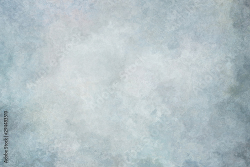 Billede på lærred Blue painted canvas or muslin fabric cloth studio backdrop