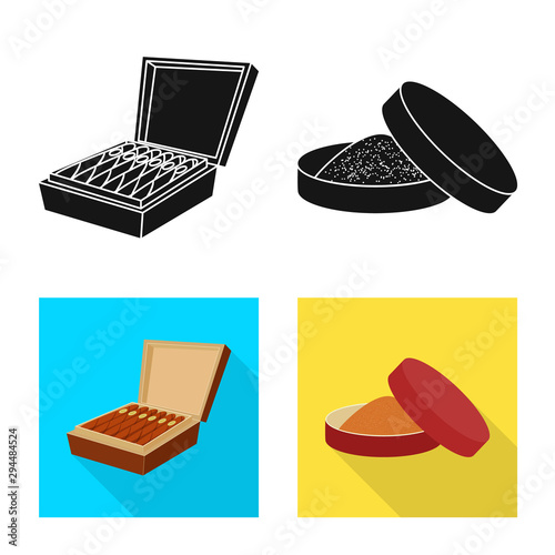 Vector illustration of refuse and stop logo. Set of refuse and habit vector icon for stock.