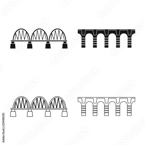 Vector design of connection and design icon. Collection of connection and side stock symbol for web.