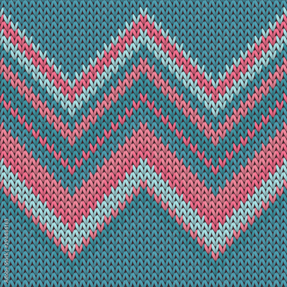 Obraz premium Material zig zal lines knit texture geometric 