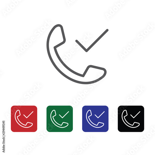 Call, connected, mobile vector icon. Element of phone for mobile concept and web apps illustration. Thin line icon for website design and development. Vector icon