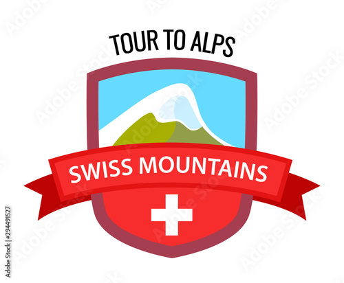 Tour to alps - Coat of arm,...
